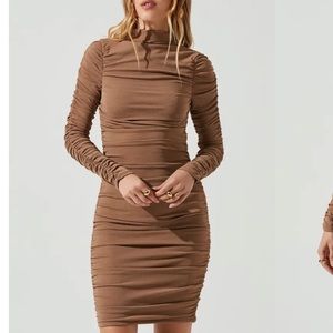 Ruched mini dress